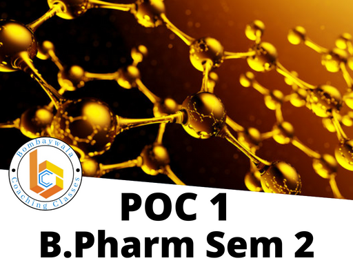 Pharmaceutical Organic Chemistry 1 || B.Pharm Sem 2 (PCI Syllabus )